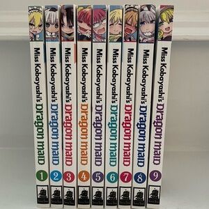 Miss Kobayashi’s Dragon Maid Manga Vol. 1-9